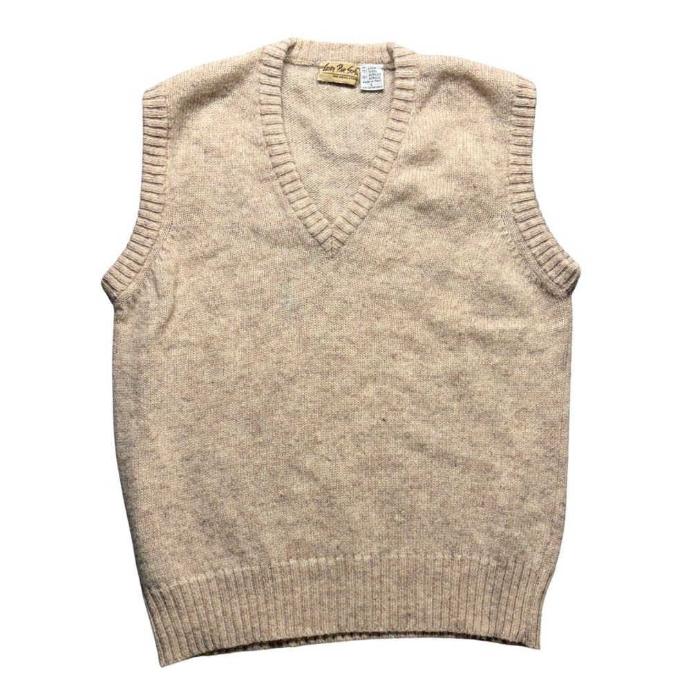 Vintage Carson's 70%wool Made in Italy vest | Grandpacore‎ Quiet Luxury Oatmeal